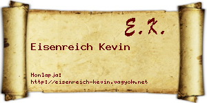 Eisenreich Kevin névjegykártya